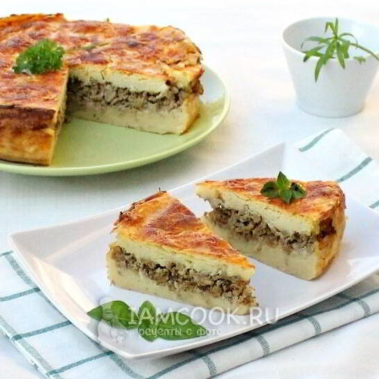 Рецепт запеканка из картофельного пюре с фаршем