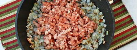 запеканка из картофельного пюре с фаршем. Шаг 4