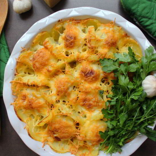 Рецепт запеканка из картофеля с мясными шариками