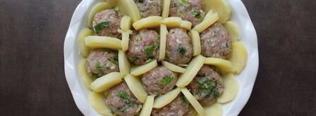 запеканка из картофеля с мясными шариками. Шаг 3