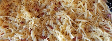 запеканка из макарон с колбасой и сыром. Шаг 9