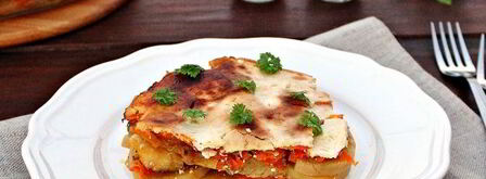 запеканка из минтая с картошкой в духовке. Шаг 13