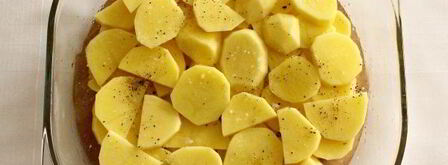 запеканка из минтая с картошкой в духовке. Шаг 8