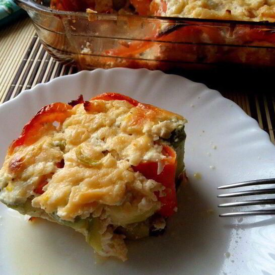 Рецепт запеканка из овощных роллов