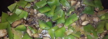 запеканка из стручковой фасоли с грибами. Шаг 6