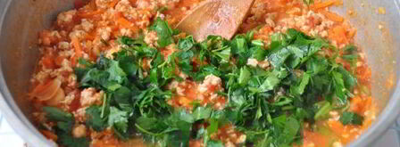 запеканка из свежих овощей с фаршем. Шаг 8