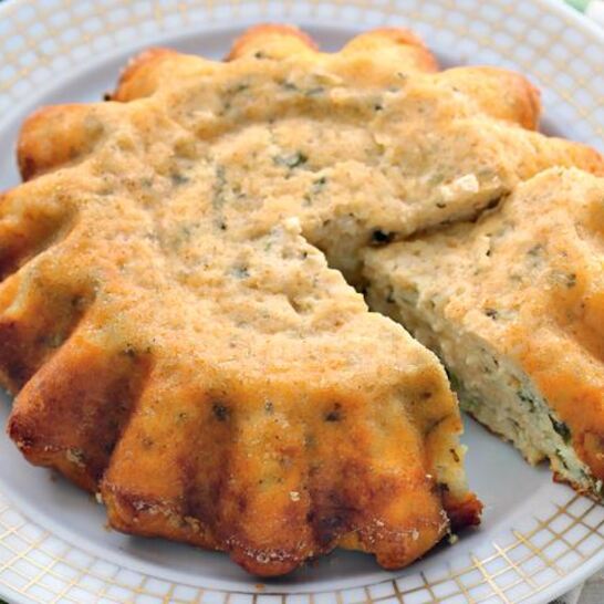 Рецепт запеканка из творога с зеленью