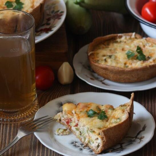 Рецепт запеканка-пирог с кабачками