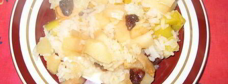 запеканка рисовая с тыквой, яблоками и изюмом. Шаг 7