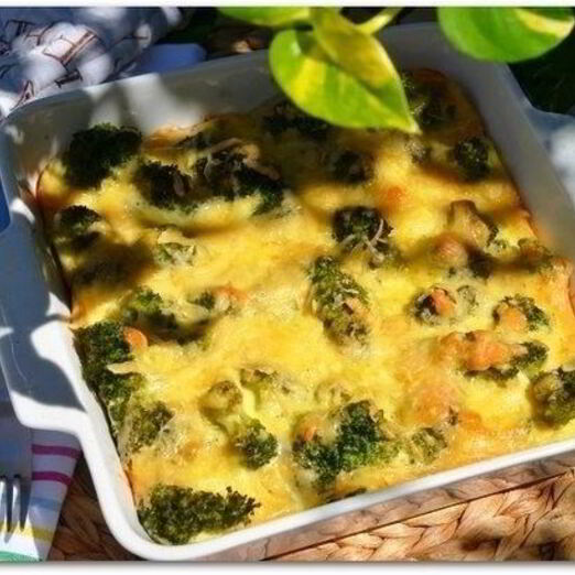 Запеканка с брокколи