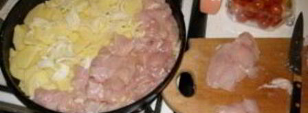 запеканка с картошкой и курицей. Шаг 3