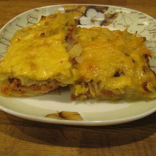 Рецепт запеканка с мясом и помидорами