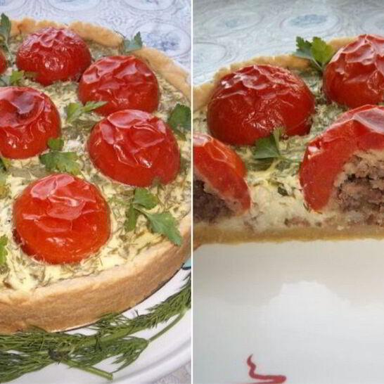 Рецепт запеканка с помидорами и фаршем