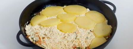 запеканка с тыквой, картофелем и шпинатом. Шаг 10