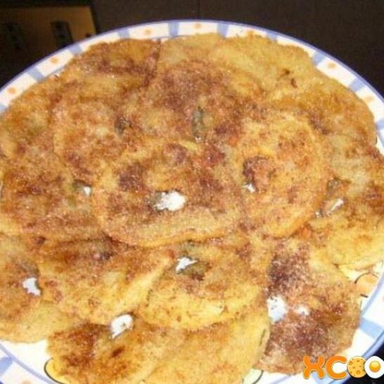 Рецепт жареные яблоки в тесте