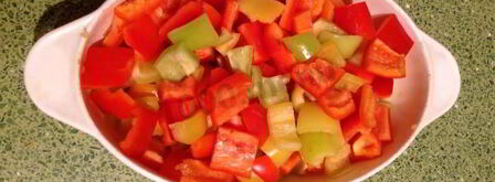 баклажаны с фасолью на зиму салат. Шаг 4