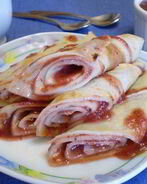 Блинчики с джемом