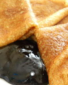 Блинчики Солнечные с черничным джемом