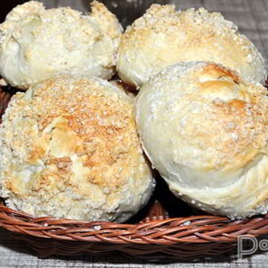 Рецепт булочки с джемом и штрейзелем