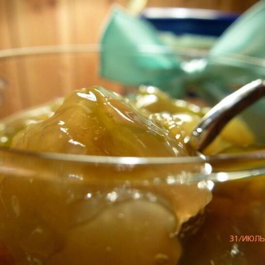 Рецепт джем из кабачков с изюмом, лимоном и имбирем