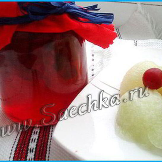 Рецепт джем из вишни и дыни