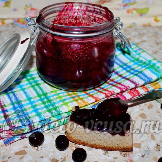 Рецепт джем из вишни с желатином