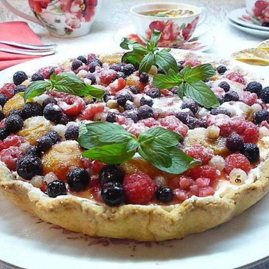 Рецепт кростата с абрикосовым джемом и рикоттой