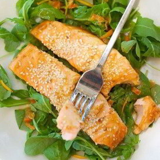 Рецепт лосось в апельсиновом джеме