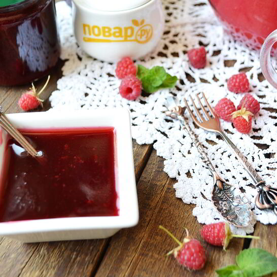 Рецепт малиновый джем без косточек