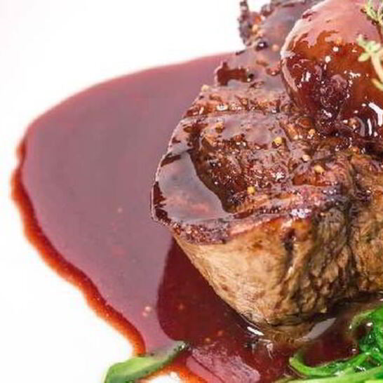 Рецепт сочная говядина с джемом из красной смородины