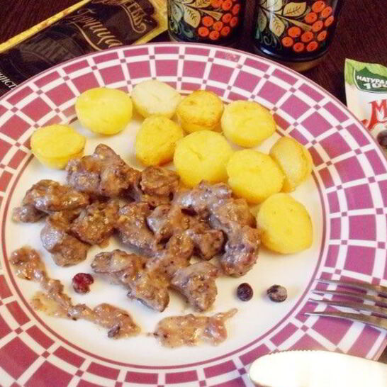 Рецепт телячьи почки в соусе из горчицы и джема