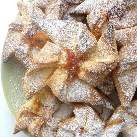 Рецепт творожные вертушки с джемом