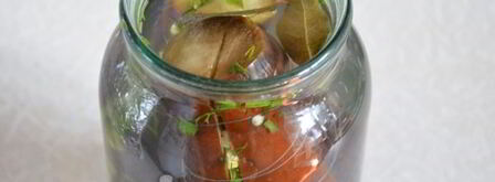 фаршированные баклажаны на зиму. Шаг 11