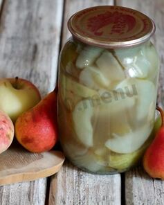 Груши с яблоками на зиму