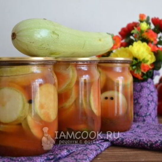 Рецепт кабачки с кетчупом чили на зиму