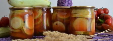 кабачки с кетчупом чили на зиму. Шаг 9