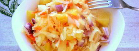 капуста квашенная с яблоками в банке. Шаг 7