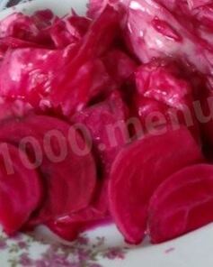 Капуста пелюстка с буряком на зиму