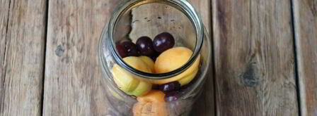 абрикосово-вишневый компот на зиму. Шаг 7