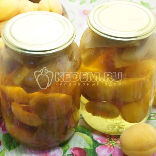 Рецепт компот из абрикосов c яблоками на зиму