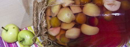 компот из алычи и яблок на зиму. Шаг 10