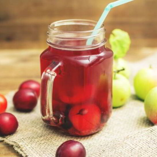 Рецепт компот из алычи с яблоками