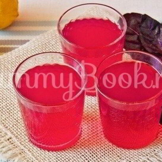 Рецепт компот из базилика и лимона