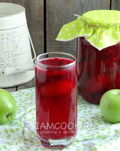 Компот из брусники с яблоками на зиму