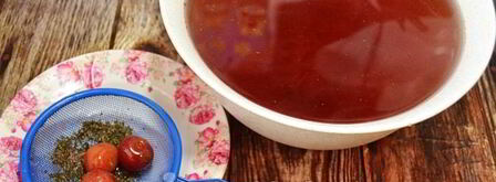 компот из черешни в кастрюле. Шаг 8