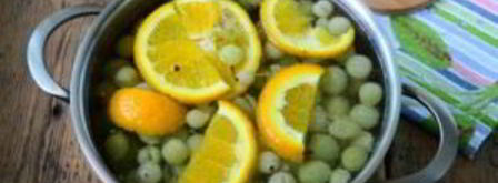 компот из крыжовника с апельсином на зиму. Шаг 4