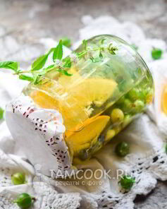 Компот из крыжовника с апельсином