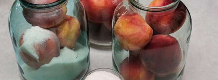 компот из персиков на зиму. Шаг 2