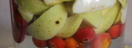 компот из шиповника и яблок на зиму. Шаг 3