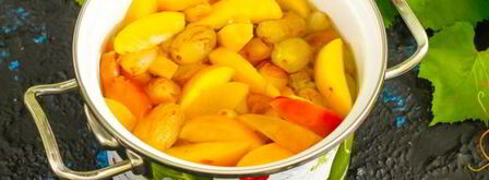 компот из винограда и яблок на зиму. Шаг 15